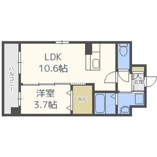 RUSSIE博多駅南【7階】の間取り