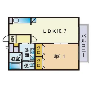 アムールひろかわ【2階】の間取り