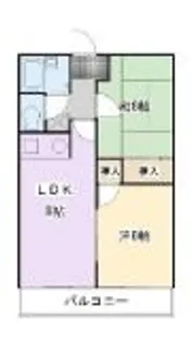 ブライト田中【1階】の間取り