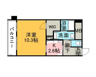 博多プレイス【8階】の間取り