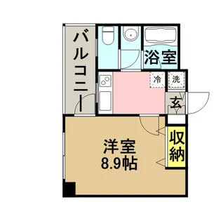 ニューロング博多【4階】の間取り