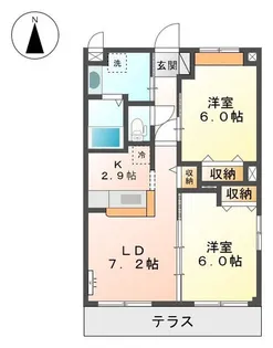 ディアコートM3【101号号室】の間取り