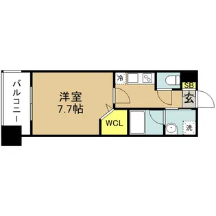 エンクレスト天神シティ【14階】の間取り