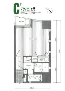 ダイナコート千代県庁口【9階】の間取り