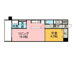 博多プレイス【8階】の間取り
