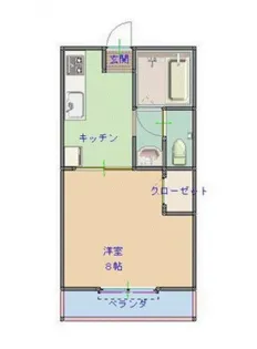 No.7山一ビル【106号号室】の間取り