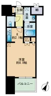 RJRプレシア博多楽水園【10階】の間取り