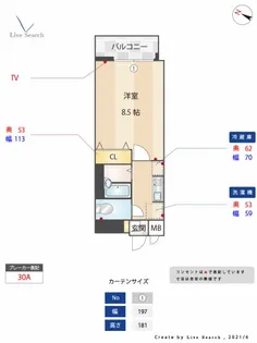 エンクレスト博多駅南【12階】の間取り