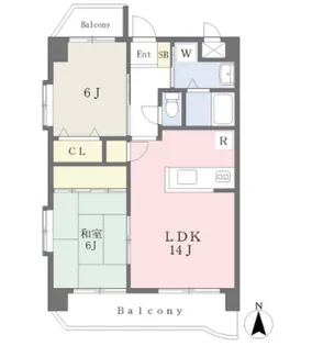 プレステージ百年公園【103号室】の間取り