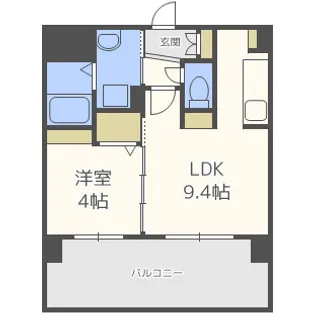 三島マンション博多駅東【7階】の間取り