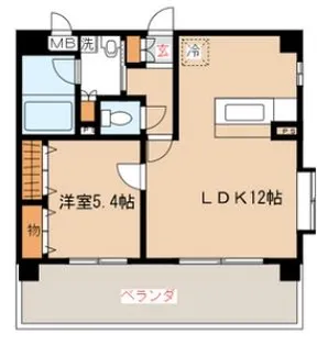 カマラード吉塚【4階】の間取り