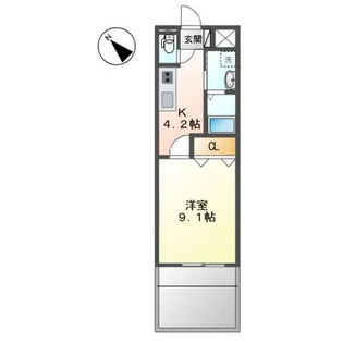 アビランスK【1階】の間取り