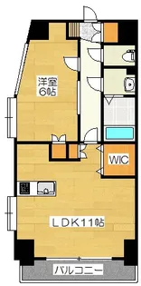 クリエート住吉【8階】の間取り