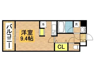 エーデル天神【3階】の間取り