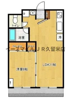 パラッツォ櫛原【3階】の間取り