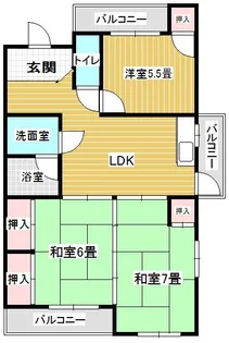 メゾーンやました【301号室】の間取り