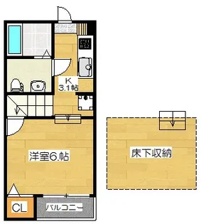パークアベニューコート吉塚【202●号室】の間取り