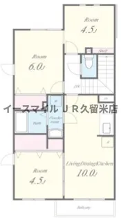 リベルテⅡ【202号室】の間取り