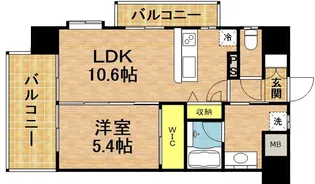 フェリス久留米シティ【11階】の間取り