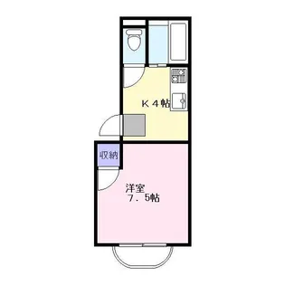 クリオハイム【5階】の間取り