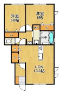 グランドハイム【A103号室】の間取り