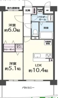 M.Rレジデンス博多【6階】の間取り