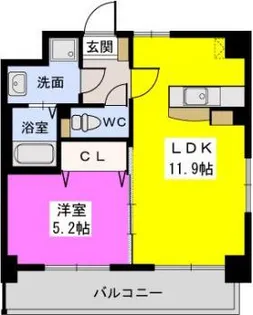 ソアレ空港通り【6階】の間取り
