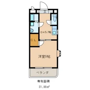 ルーチェクール花畑【3階】の間取り