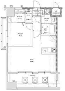 エンクレスト博多EAST PARK【9階】の間取り