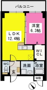 エクセル半道橋【302●号室】の間取り