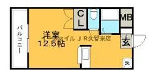 プランドゥ合川Ⅱ【310号室】の間取り