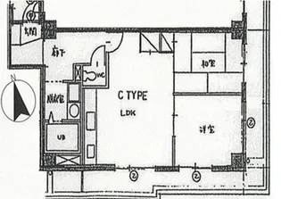 マイナミハイツⅡ【2階】の間取り