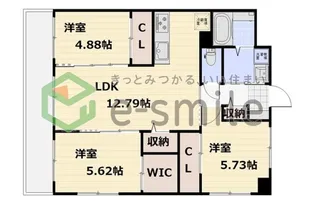 NANA THE STYLE NISHI-KOKUBU【3階】の間取り