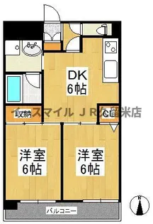 天神アコールマンション【9階】の間取り