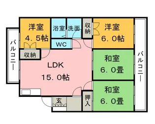 古賀第2ビル【2階】の間取り