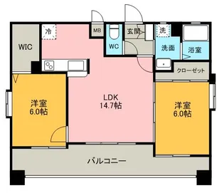 サンシティ博多【4階】の間取り