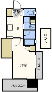 アクタス天神パークシティ【4階】の間取り