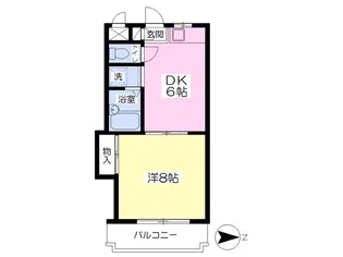 シャロム国分【1階】の間取り