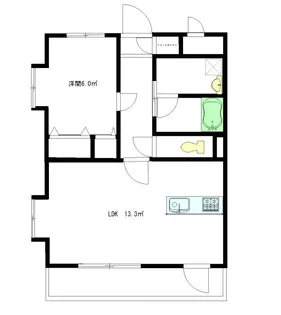 福岡県久留米市上津2丁目【マンション】の間取り