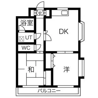 ダイアパレス天神東【4階】の間取り