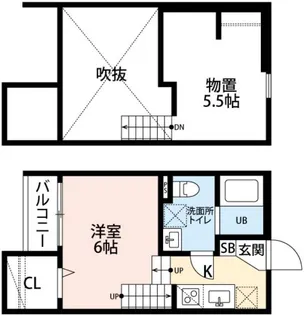 イマーク吉塚【2階】の間取り