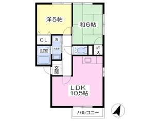 アイウィル【202号室】の間取り