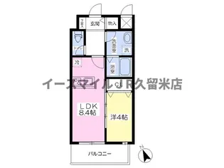 サニーヒル旗崎【306号室】の間取り