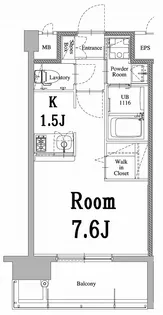 エンクレスト天神LARK【10階】の間取り