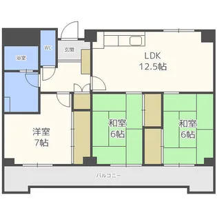 アース・フレンドリー那珂【10階】の間取り
