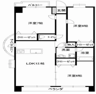 エクセレンテシャルム【5階】の間取り