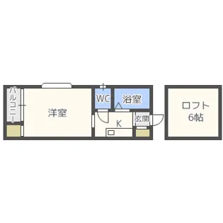 ニューライフ博多【2階】の間取り