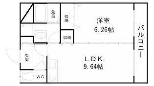 インポート久留米ルビーⅢ【501号室】の間取り