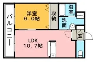メルローズアソウ【5階】の間取り