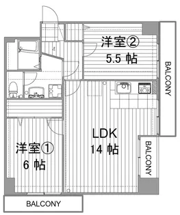 第17上野ビル【5階】の間取り